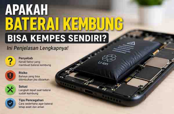 Apakah Baterai Kembung Bisa Kempes Sendiri