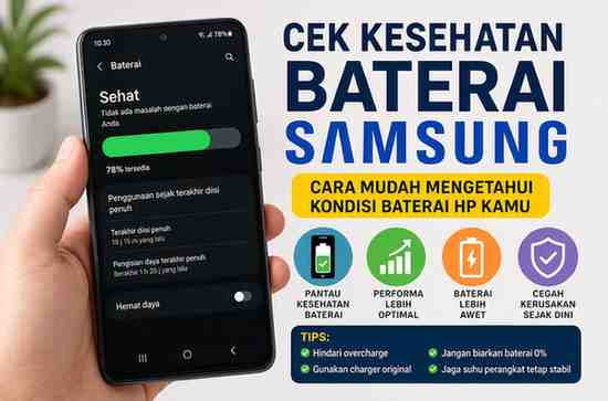 Cara Cek Kesehatan Baterai Samsung