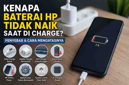 Kenapa Baterai HP Tidak Naik Saat di Charge